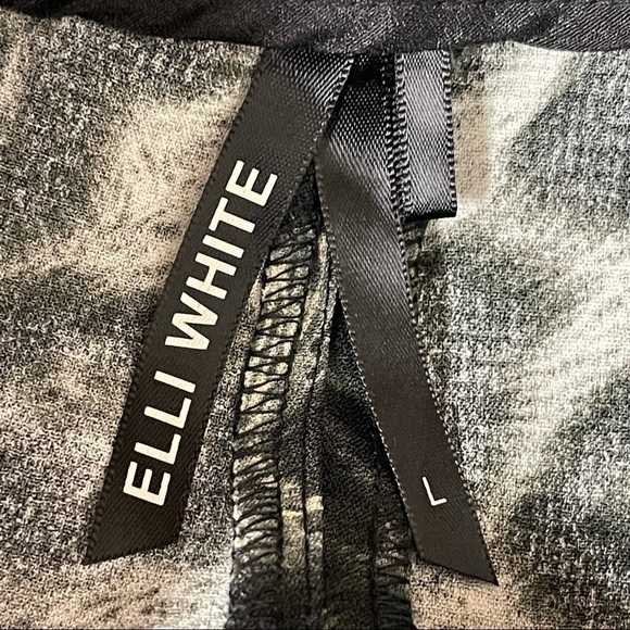 Elli WHITE animal‎ print trouser pant large - Picture 5 of 7